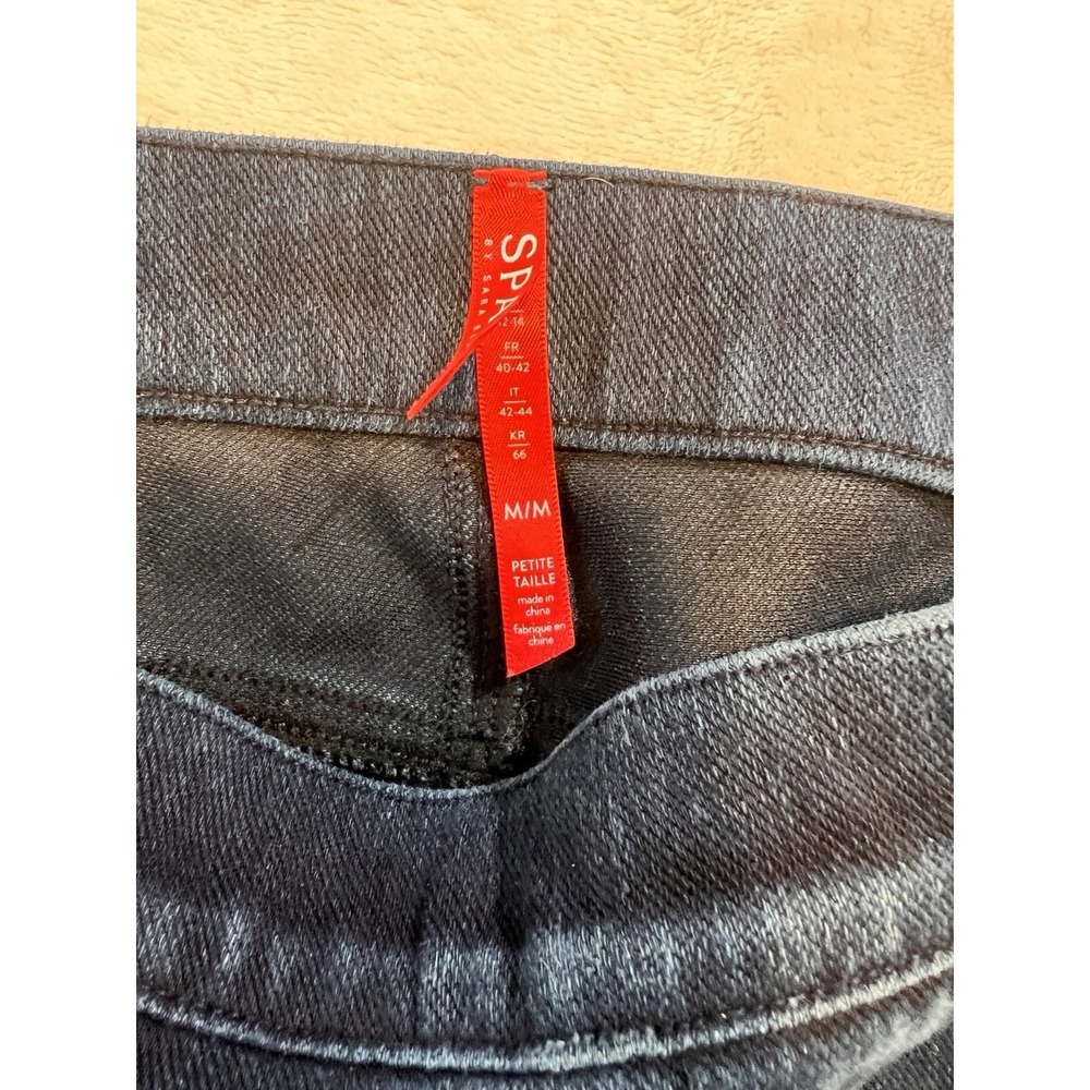 Spanx stretch Ankle Leggings Dark Indigo Blue Petite Medium 20242P - Picture 5 of 7